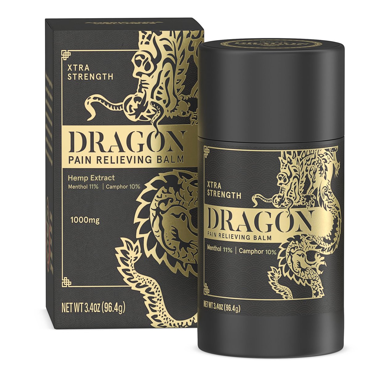 Americanna Wellness Dragon Balm 3.4oz Roll-Up EXTRA Black – Premium Moisturizing Body Butter Avelisse