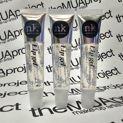 The Make-Up Artist Project 3 Pack Clear Lip Gels - Hydrating Lip Gloss with Vitamin E, Super Glossy & Thick Finish