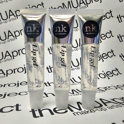 The Make-Up Artist Project 3 Pack Clear Lip Gels - Hydrating Lip Gloss with Vitamin E, Super Glossy & Thick Finish