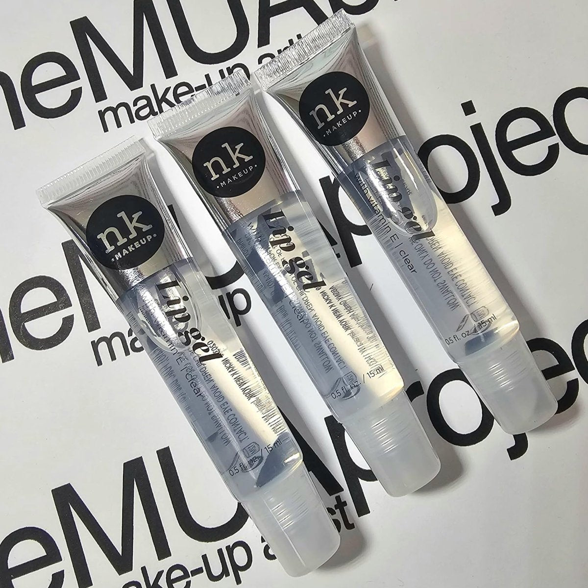The Make-Up Artist Project 3 Pack Clear Lip Gels - Hydrating Lip Gloss with Vitamin E, Super Glossy & Thick Finish - görsel 7