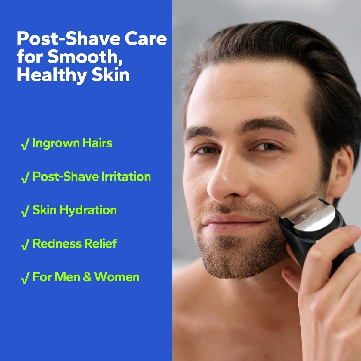 SilkySecret Razor Bump Stopper – Ingrown Hair Treatment & Razor Burn Relief for Men & Women, After Shave Lotion for Smooth, Bump-Free Skin (3.38 Fl Oz) - görsel 7
