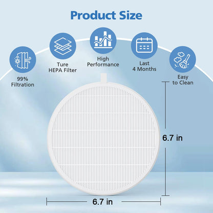 4 Pack Nail Dust Collector Replacement Filter Compatible with MelodySusie SPro / XC320J - Reusable HEPA Filter for Acrylic Nail Tools, White Avelisse