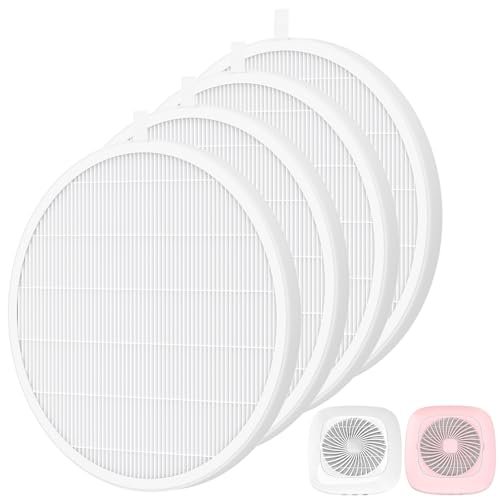 4 Pack Nail Dust Collector Replacement Filter Compatible with MelodySusie SPro / XC320J - Reusable HEPA Filter for Acrylic Nail Tools, White Avelisse