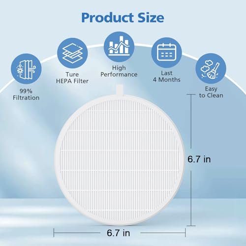 4 Pack Nail Dust Collector Replacement Filter Compatible with MelodySusie SPro / XC320J - Reusable HEPA Filter for Acrylic Nail Tools, White Avelisse
