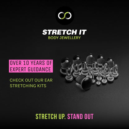 Stretch It - Ear Stretching Aftercare Trio: LobeLove Balm, Jojoba Oil & Saline Spray Avelisse
