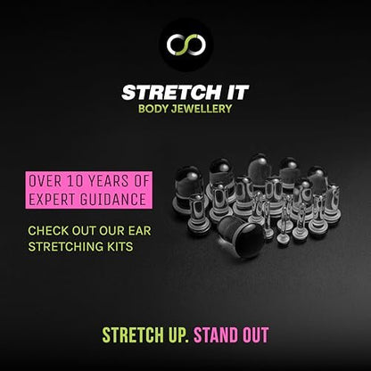 Stretch It - Ear Stretching Aftercare Trio: LobeLove Balm, Jojoba Oil & Saline Spray Avelisse