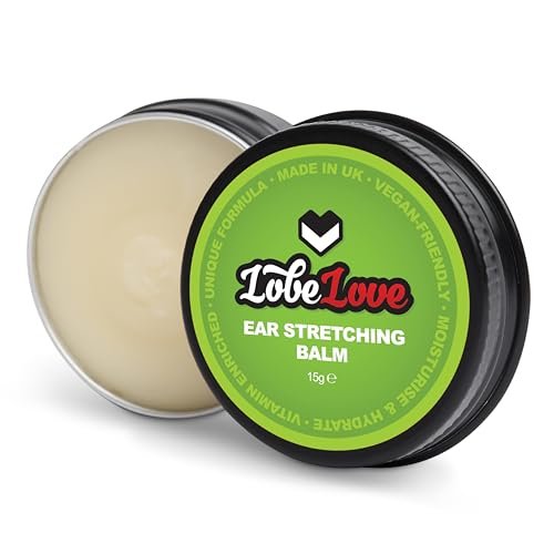 Stretch It Premium Ear Stretching Balm (15g) – Jojoba, Castor & Apricot Kernel Oil with Vitamin E for Healthy Stretched Earlobes Avelisse
