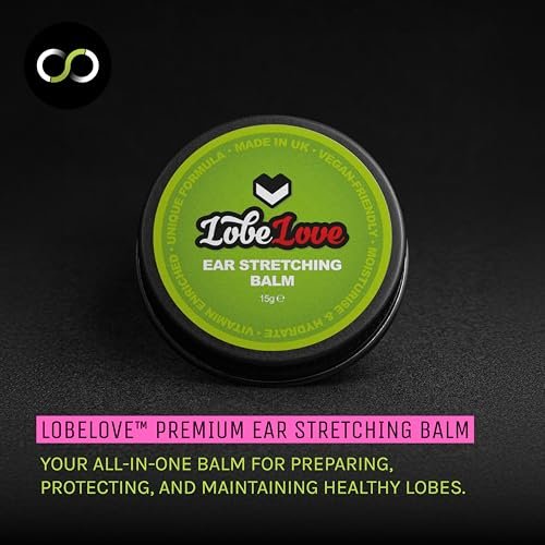 Stretch It Premium Ear Stretching Balm (15g) – Jojoba, Castor & Apricot Kernel Oil with Vitamin E for Healthy Stretched Earlobes Avelisse