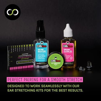 Stretch It Premium Ear Stretching Balm (15g) – Jojoba, Castor & Apricot Kernel Oil with Vitamin E for Healthy Stretched Earlobes Avelisse
