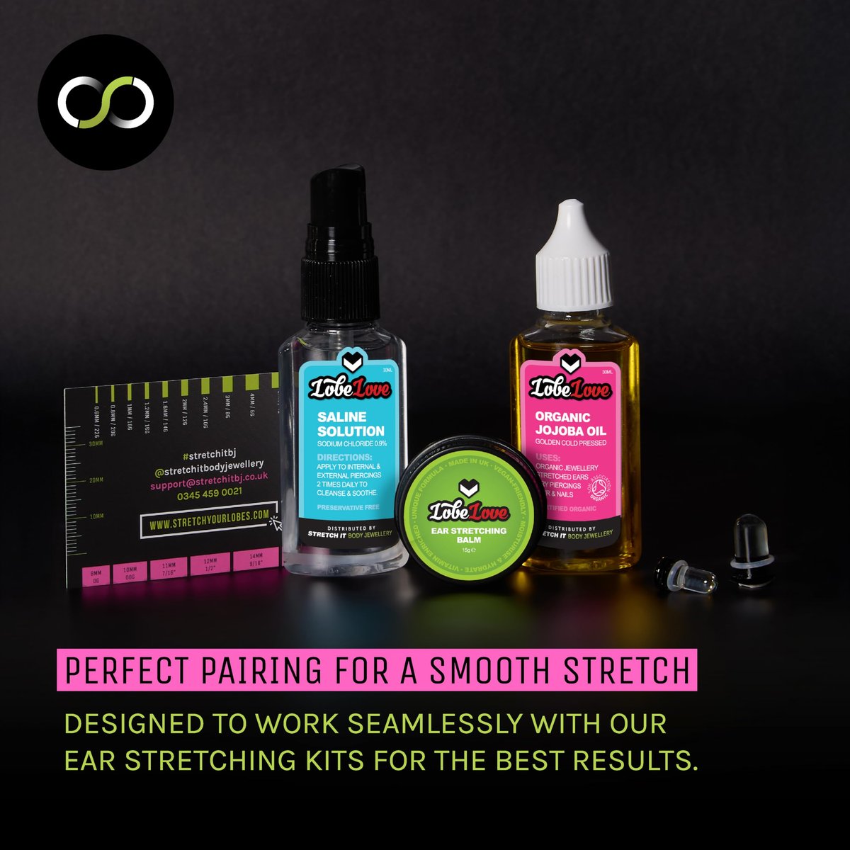 Stretch It Premium Ear Stretching Balm (15g) – Jojoba, Castor & Apricot Kernel Oil with Vitamin E for Healthy Stretched Earlobes Avelisse