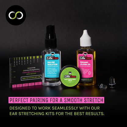 Stretch It Premium Ear Stretching Balm (15g) – Jojoba, Castor & Apricot Kernel Oil with Vitamin E for Healthy Stretched Earlobes Avelisse