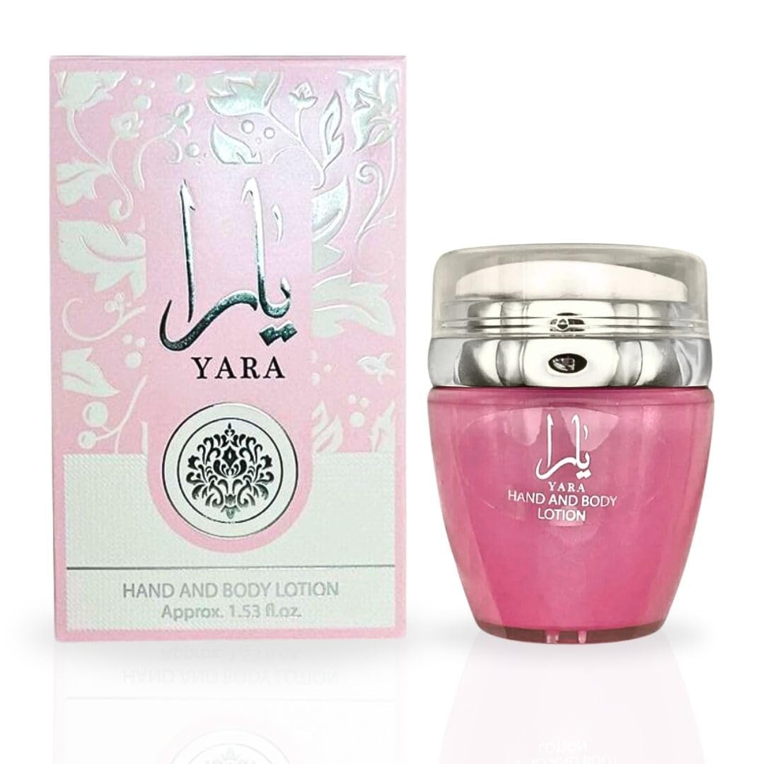 LATTAFA YARA Hand & Body Lotion 45ML (1.53 OZ) - Ultra Moisturizing, Skin-Nourishing, Sweet Fragrance Avelisse
