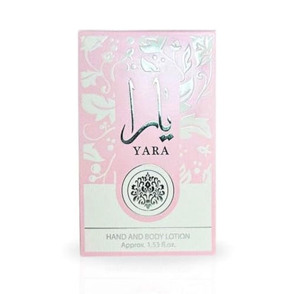 LATTAFA YARA Hand & Body Lotion 45ML (1.53 OZ) - Ultra Moisturizing, Skin-Nourishing, Sweet Fragrance Avelisse