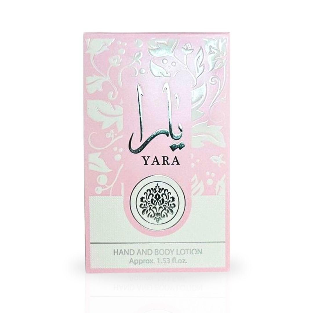LATTAFA YARA Hand & Body Lotion 45ML (1.53 OZ) - Ultra Moisturizing, Skin-Nourishing, Sweet Fragrance Avelisse