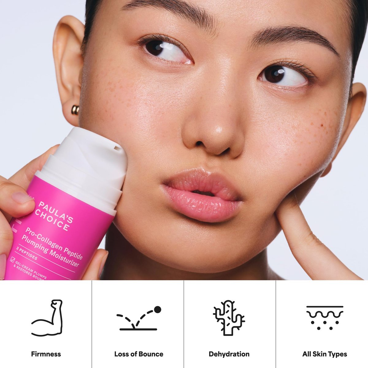 Paula's Choice Pro-Collagen Peptide Plumping Face Moisturizer – Daily Gel Cream for Deep Hydration, Wrinkles & Firmness, Fragrance-Free, 1.7 oz Avelisse
