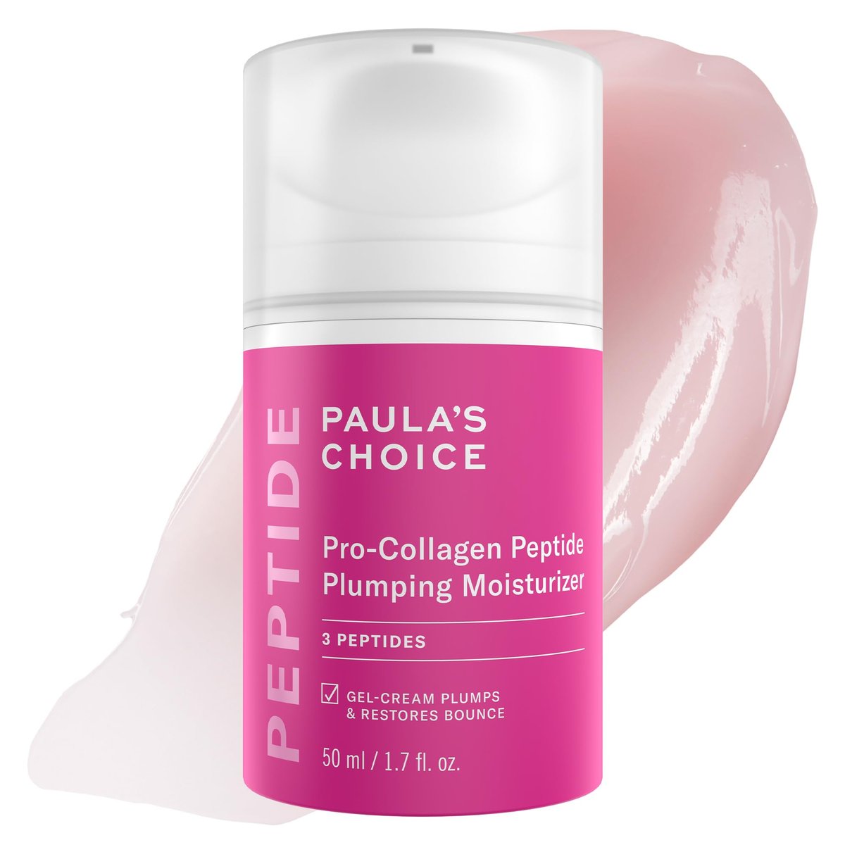 Paula's Choice Pro-Collagen Peptide Plumping Face Moisturizer – Daily Gel Cream for Deep Hydration, Wrinkles & Firmness, Fragrance-Free, 1.7 oz Avelisse