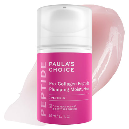Paula's Choice Pro-Collagen Peptide Plumping Face Moisturizer – Daily Gel Cream for Deep Hydration, Wrinkles & Firmness, Fragrance-Free, 1.7 oz Avelisse