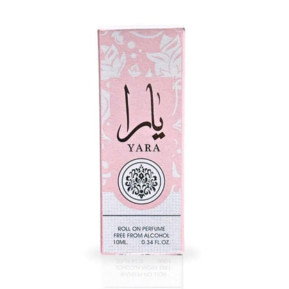 Lattafa Yara Roll-On Perfume Oil - 0.34 Fl Oz (Pack of 12) - Long-Lasting Concentrated Fragrance Avelisse