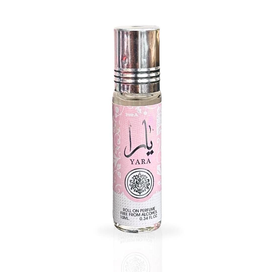 Lattafa Yara Roll-On Perfume Oil - 0.34 Fl Oz (Pack of 12) - Long-Lasting Concentrated Fragrance Avelisse