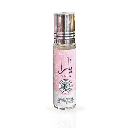 Lattafa Yara Roll-On Perfume Oil - 0.34 Fl Oz (Pack of 12) - Long-Lasting Concentrated Fragrance Avelisse