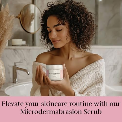Microdermabrasion Facial Scrub – Exfoliating Face Scrub for Sensitive, Dry & Oily Skin – Deep Pore Cleansing Face Exfoliator for Smooth, Radiant Skin Avelisse