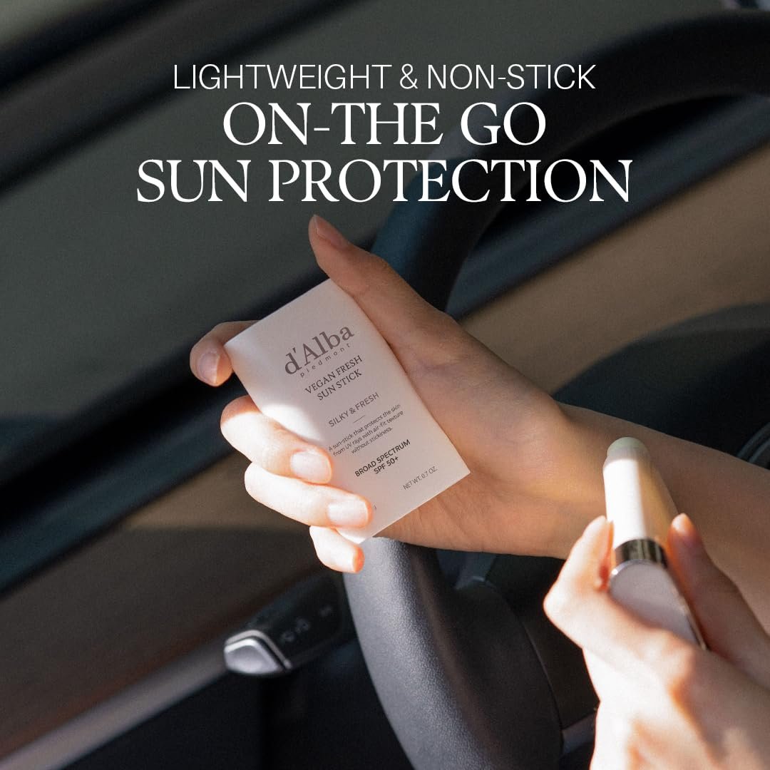 d'alba Piedmont Air Fit Fresh Sun Stick SPF 50+ - Non-Sticky, Vegan Sun Protection for On-the-Go Face - görsel 5