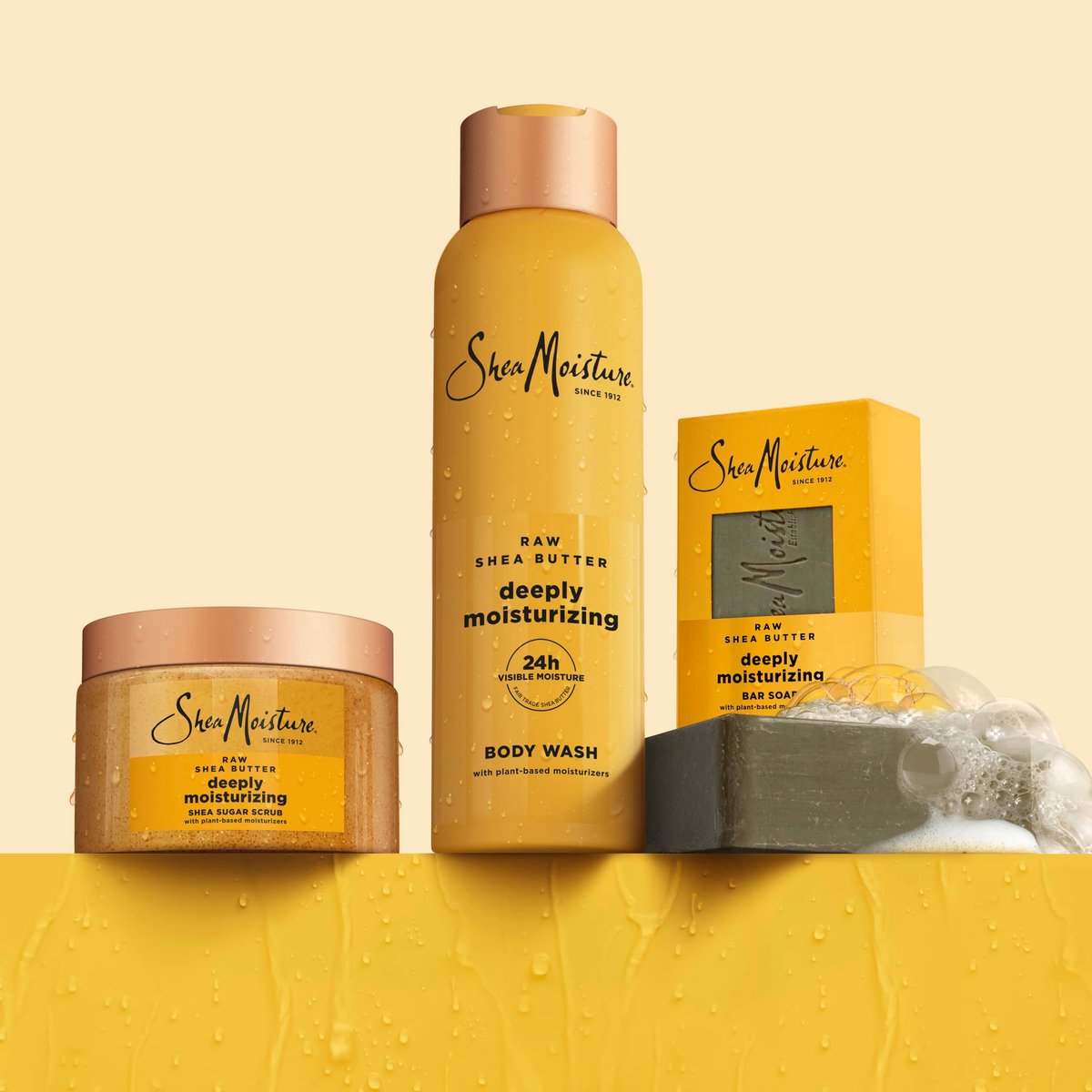 SheaMoisture Shea Sugar Body Scrub for Dry Skin – Raw Shea Butter Deeply Moisturizing Exfoliator, 12 oz Avelisse