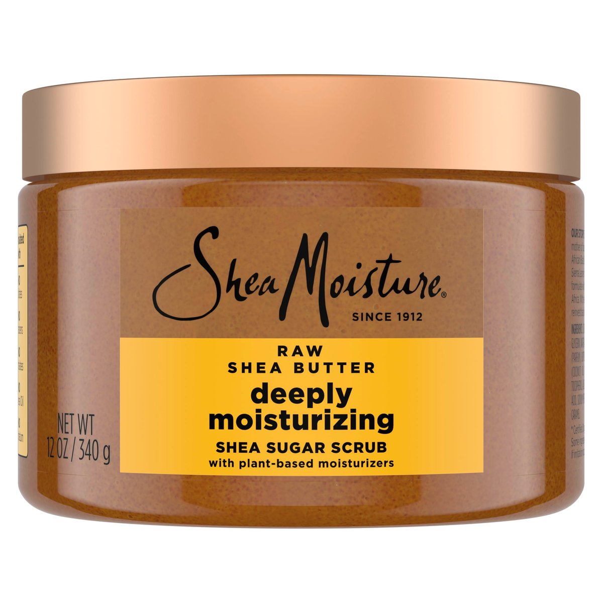 SheaMoisture Shea Sugar Body Scrub for Dry Skin – Raw Shea Butter Deeply Moisturizing Exfoliator, 12 oz Avelisse