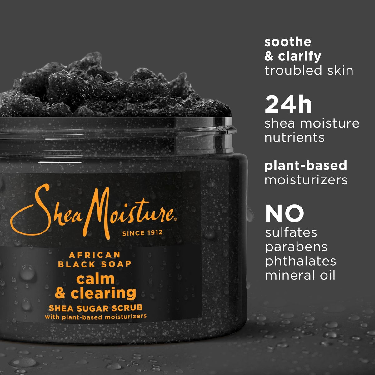 SheaMoisture Sugar Body Scrub African Black Soap for Healthy, Glowing Skin – 12 oz - görsel 5