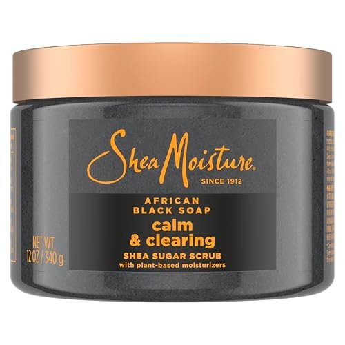 SheaMoisture Sugar Body Scrub African Black Soap for Healthy, Glowing Skin – 12 oz - görsel 2