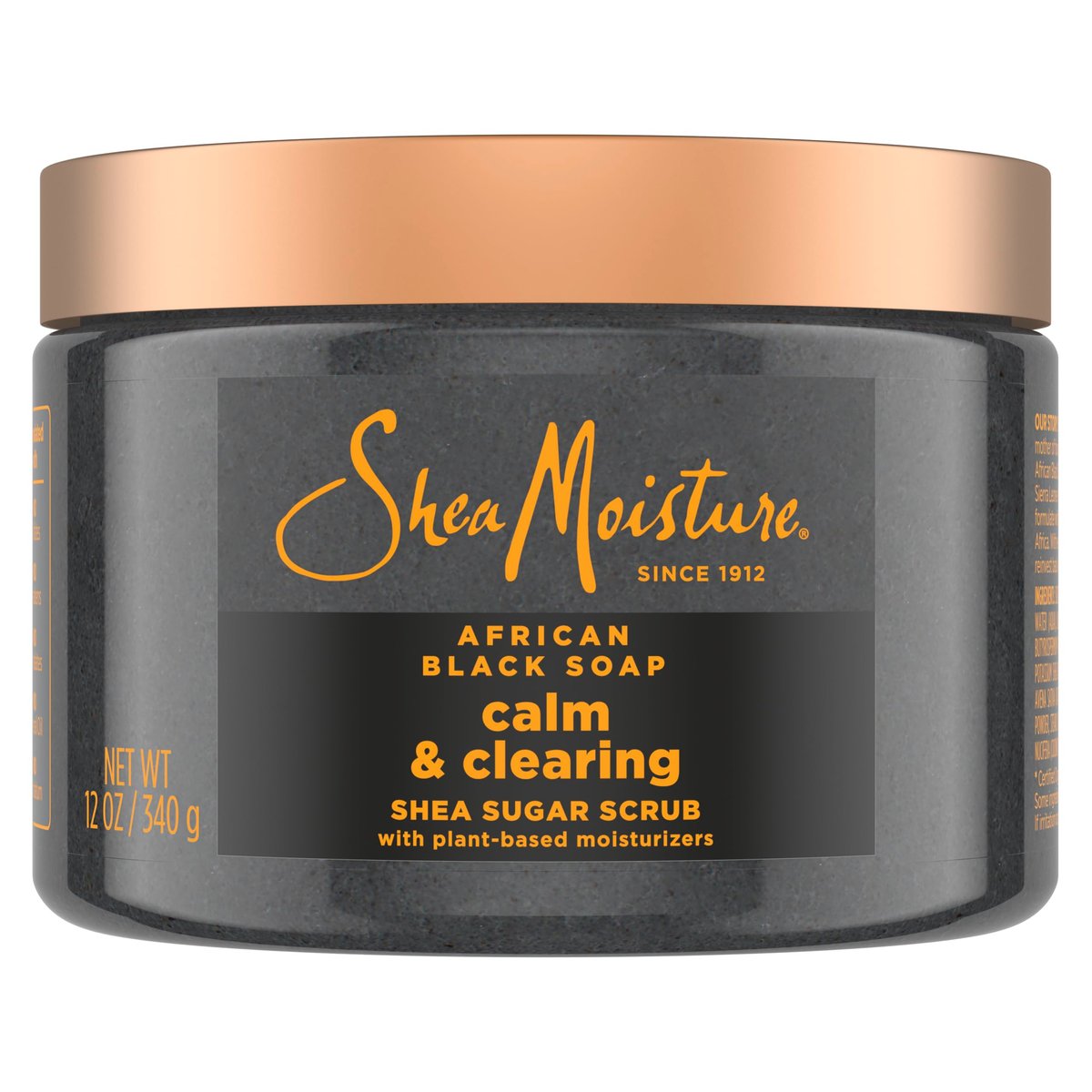 SheaMoisture Sugar Body Scrub African Black Soap for Healthy, Glowing Skin – 12 oz - görsel 1