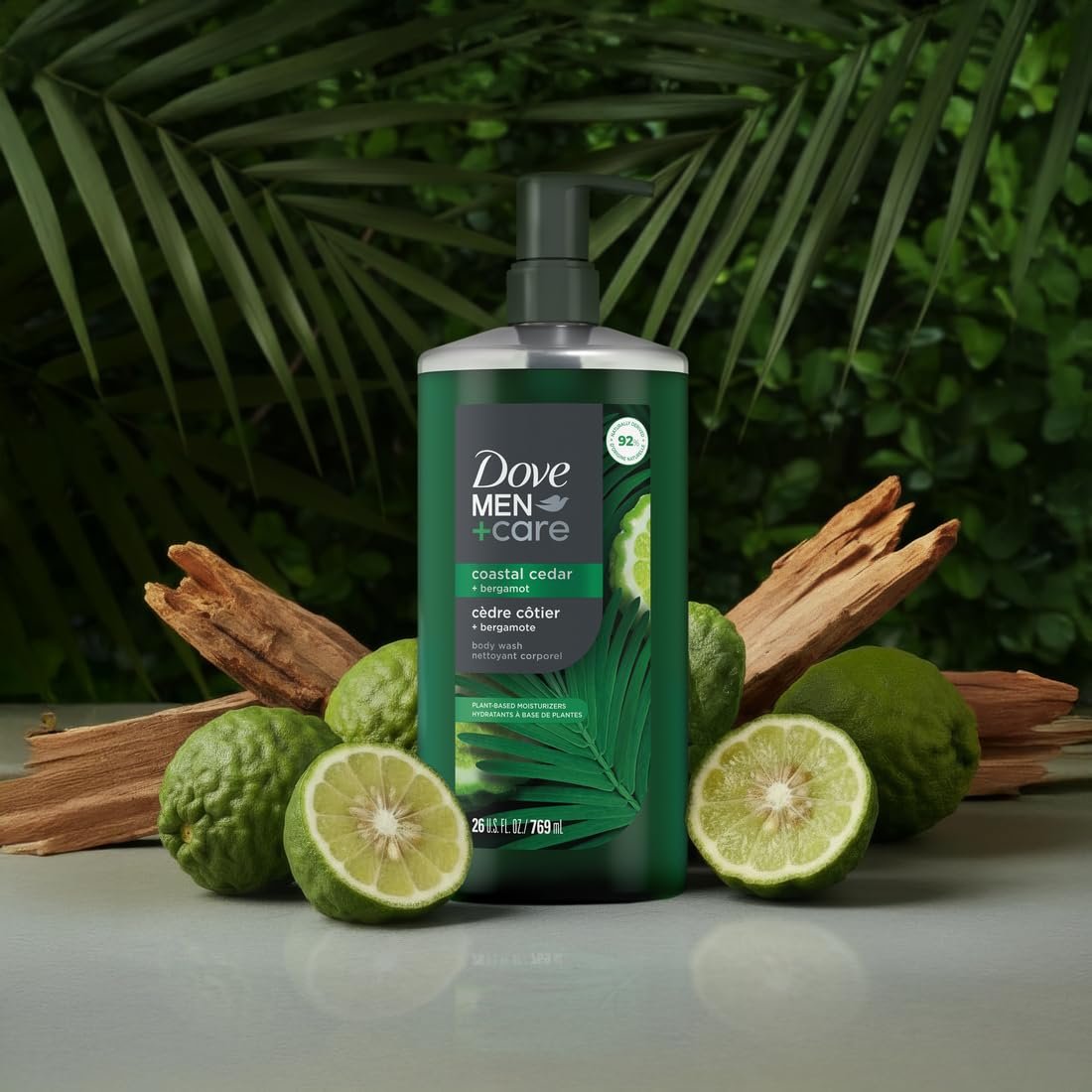 DOVE MEN+Care Coastal Cedar & Bergamot Moisturizing Body Wash – 26oz | #1 Dermatologist Body Wash for Men, Sulfate-Free, Paraben-Free, Dye-Free Avelisse