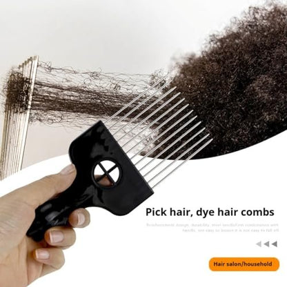 Upgraded Hair Twist Comb & Sponge Brush Set – 2-in-1 Afro Hair Coil Pick Comb for Curls (2 Pcs)