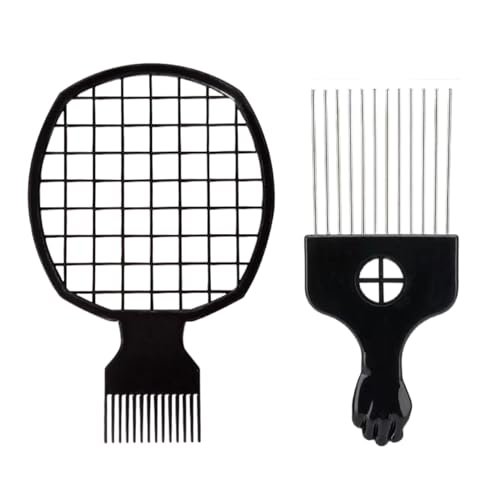 Upgraded Hair Twist Comb & Sponge Brush Set – 2-in-1 Afro Hair Coil Pick Comb for Curls (2 Pcs) - görsel 1