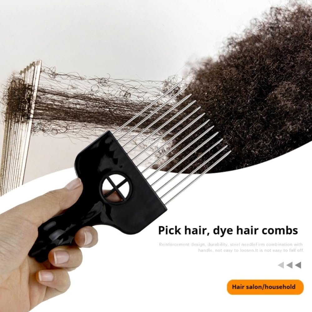Upgraded Hair Twist Comb & Sponge Brush Set – 2-in-1 Afro Hair Coil Pick Comb for Curls (2 Pcs) - görsel 12