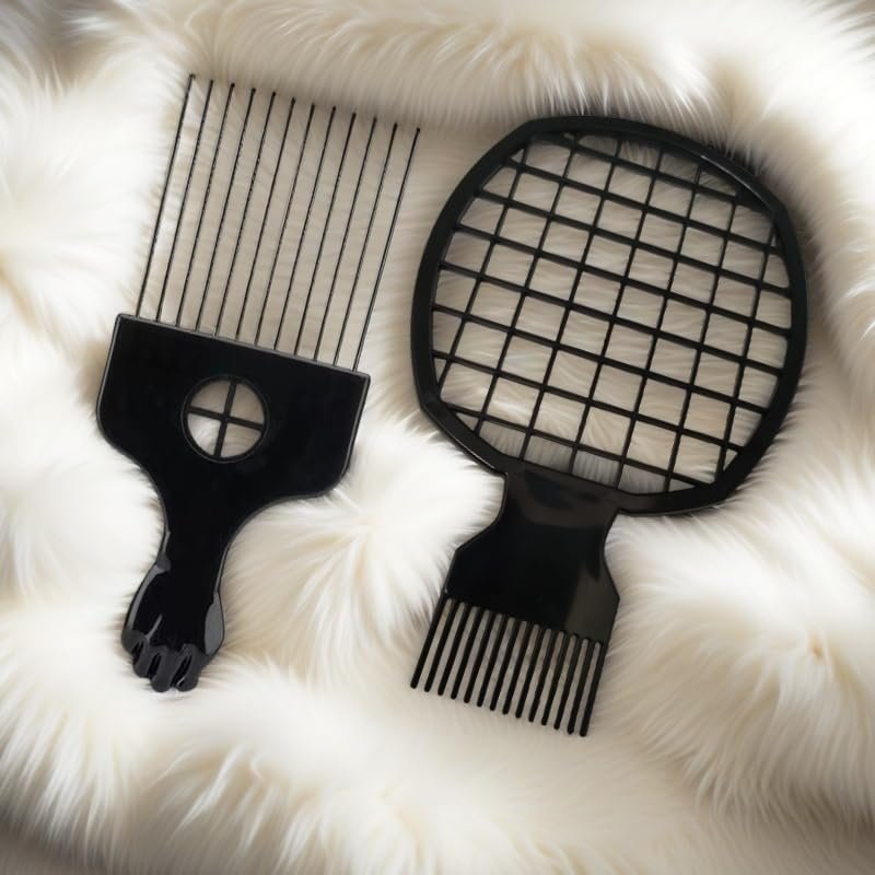 Upgraded Hair Twist Comb & Sponge Brush Set – 2-in-1 Afro Hair Coil Pick Comb for Curls (2 Pcs) - görsel 13
