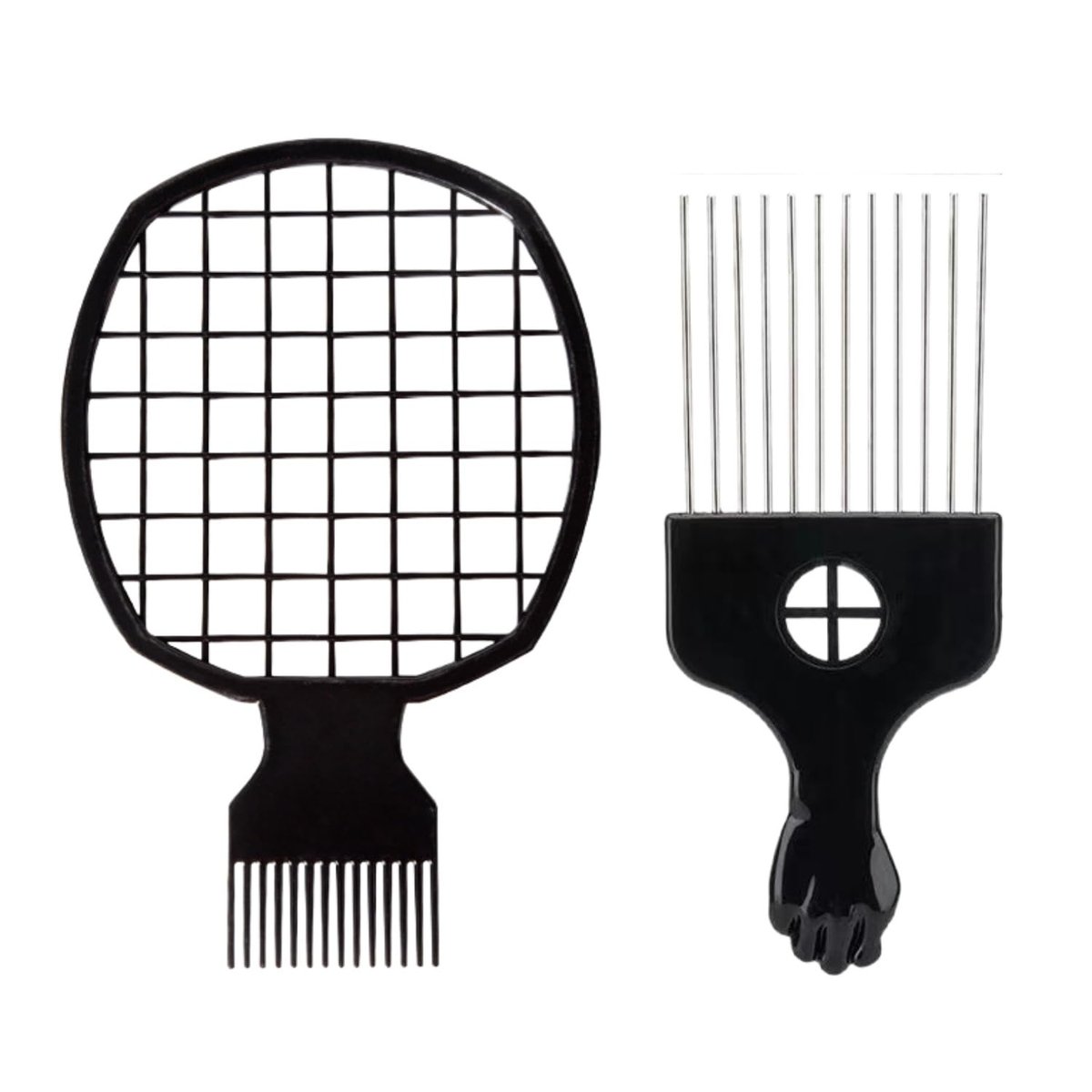 Upgraded Hair Twist Comb & Sponge Brush Set – 2-in-1 Afro Hair Coil Pick Comb for Curls (2 Pcs) - görsel 2