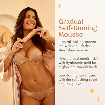 Kopari Gradual Self-Tanning Mousse with Hyaluronic Acid – Natural, Streak-Free Body Tan Avelisse