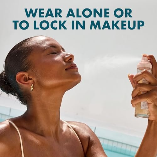 Kopari Sunglaze Sheer Setting Mist Sunscreen SPF 50 – Weightless, Fast-Drying Setting Spray with Hyaluronic Acid for a Dewy Finish (2.53 fl oz) Avelisse