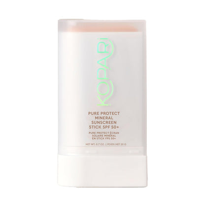 Kopari PURE PROTECT 100% Mineral Sunscreen Stick SPF 50+ - Clear Zinc Oxide Face and Body Sunscreen with Hydrating Argan Oil & Shea Butter, Sheer Finish, Ultra-Portable for Easy Reapplication Avelisse