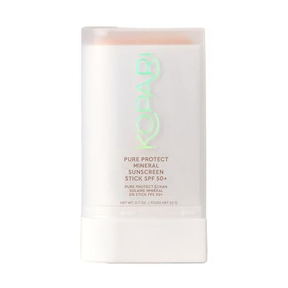 Kopari PURE PROTECT 100% Mineral Sunscreen Stick SPF 50+ - Clear Zinc Oxide Face and Body Sunscreen with Hydrating Argan Oil & Shea Butter, Sheer Finish, Ultra-Portable for Easy Reapplication Avelisse