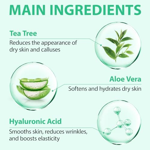 40% Urea Cream for Feet with Salicylic Acid, Hyaluronic Acid, Tea Tree & Aloe Vera – Maximum Strength Moisturizer for Dry, Cracked Heels & Knees (5.29 oz) - görsel 8