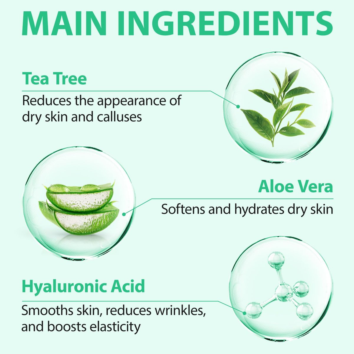 40% Urea Cream for Feet with Salicylic Acid, Hyaluronic Acid, Tea Tree & Aloe Vera – Maximum Strength Moisturizer for Dry, Cracked Heels & Knees (5.29 oz) - görsel 7