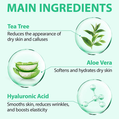 40% Urea Cream for Feet with Salicylic Acid, Hyaluronic Acid, Tea Tree & Aloe Vera – Maximum Strength Moisturizer for Dry, Cracked Heels & Knees (5.29 oz)