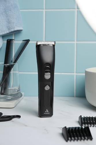 Andis Envision Cordless High-Speed Hair Clipper - 21-Piece Kit, Adjustable Blade, LED Display, Black Avelisse