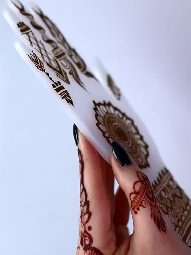 Acrylic Hand for Henna Practice – Reusable Plastic Board for Henna Cones & Paste | Beginner Mehendi Art Kit Avelisse