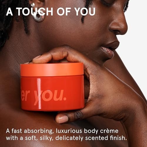 Glossier Crème de You Dry-Touch Body Butter – Signature You Fragrance, 24-Hour Hydration for Dry Skin, Shea Butter & Jojoba Oil, Vegan, 215ml Avelisse