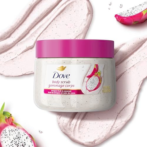 Dove Dragon Fruit & Coconut Cream Body Scrub – Exfoliating & Deeply Nourishing for Smooth, Radiant Skin, 15 oz - görsel 10