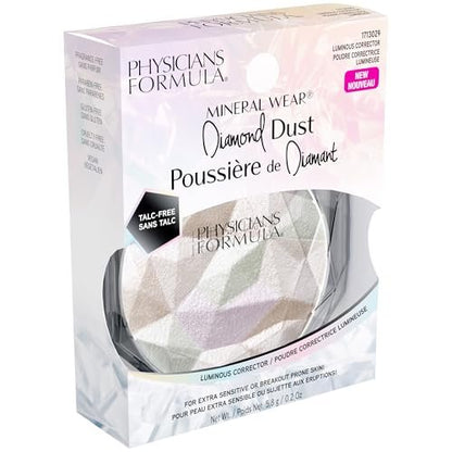 Physicians Formula Mineral Wear Diamond Dust Luminous Corrector - Talc-Free Powder & Serum Hybrid with Vitamin E, Cruelty-Free & Vegan Avelisse