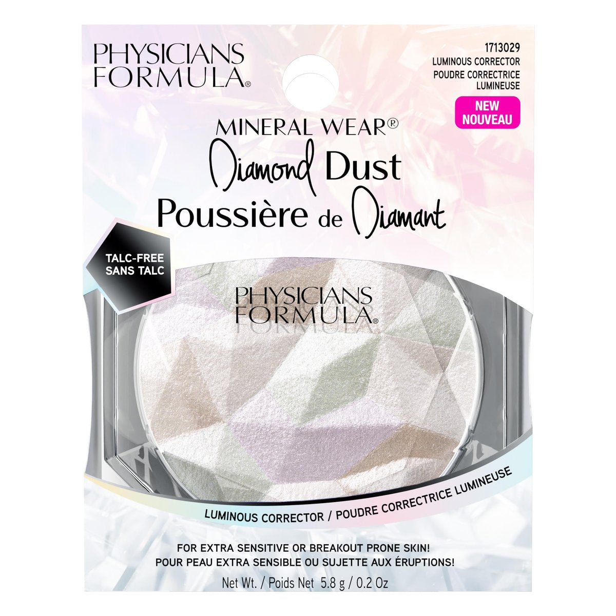 Physicians Formula Mineral Wear Diamond Dust Luminous Corrector - Talc-Free Powder & Serum Hybrid with Vitamin E, Cruelty-Free & Vegan Avelisse